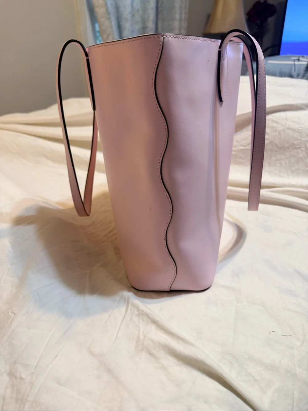 kate spade Lavender and Cream Crossbody with Gold Logo